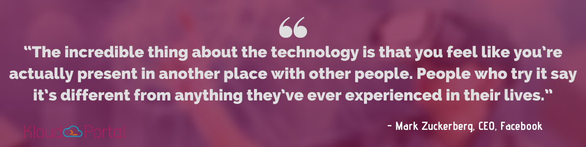 Virtual Reality Marketing Quote