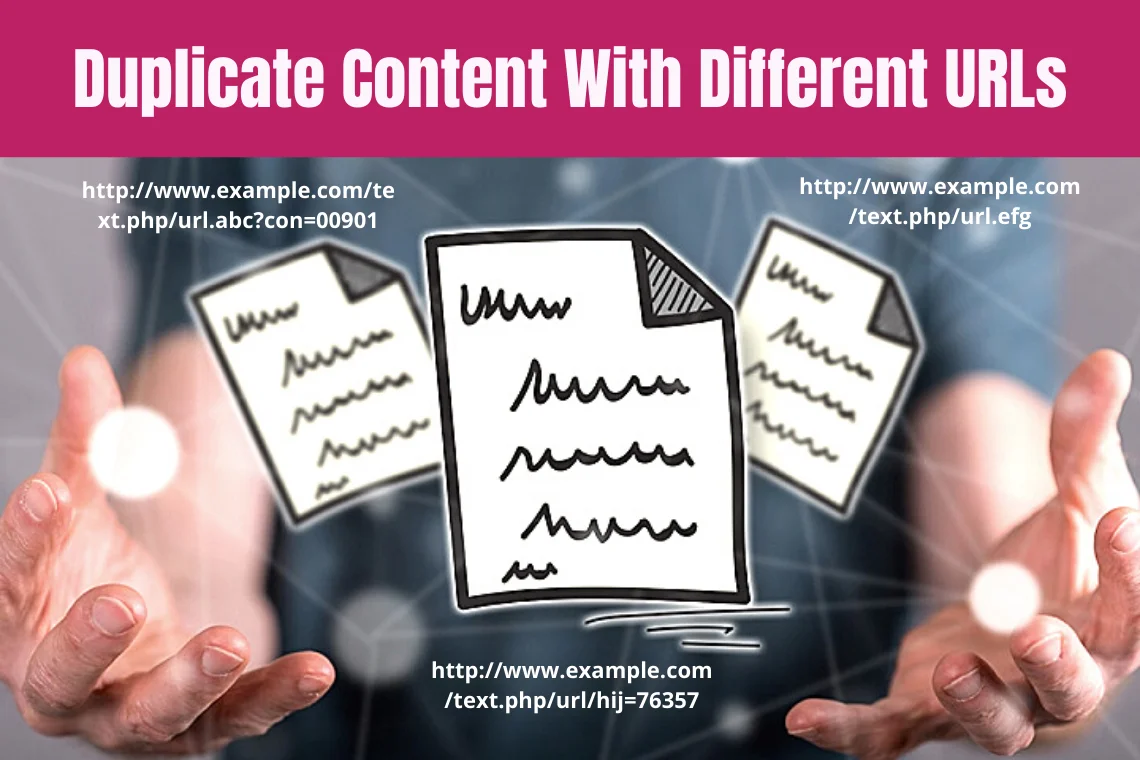 duplicate content with different uRLs
